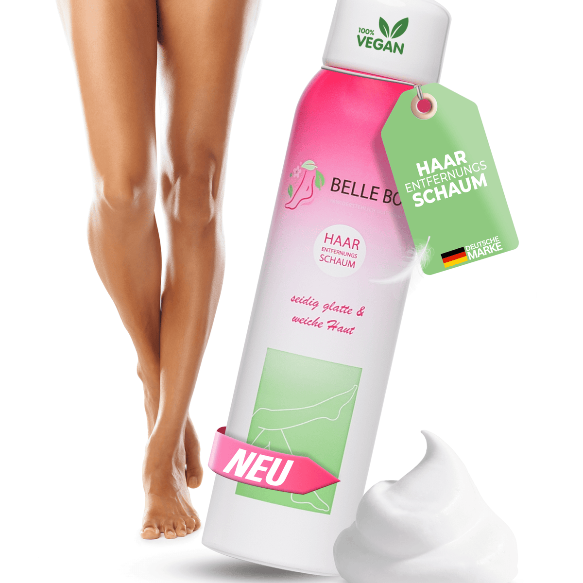 Belle Body Haarentfernungsschaum Damenbart